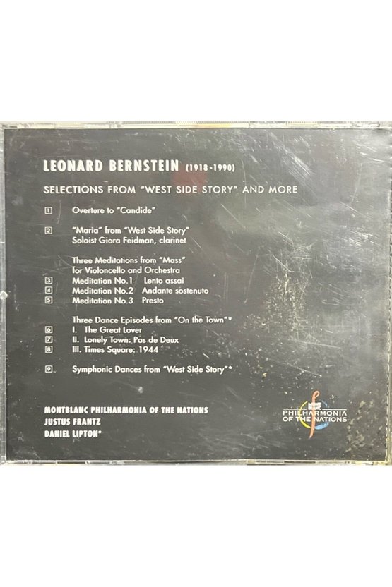 (Plak Değildir CD dir) CD A Tribute To Leonard Bernstein West Side Story And More CD