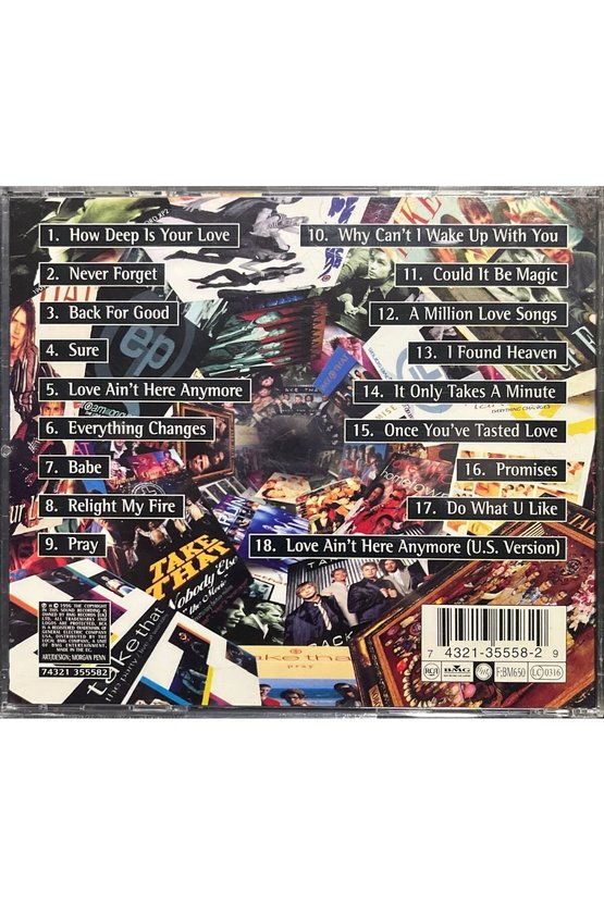 (Plak Değildir CD dir) CD Take That Greatest Hits CD