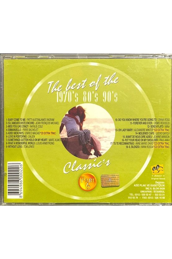(Plak Değildir CD dir) The Best Of The 1960s 70s 80s 90s Classics Part 6 CD