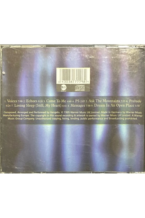 (Plak Değildir CD dir) CD Vangelis Voices Unoffical CD