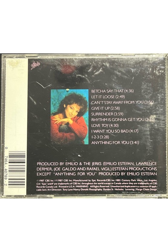(Plak Değildir CD dir) CD Gloria Estefan Let It Loose CD