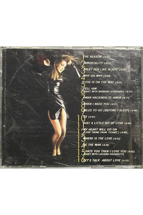 (Plak Değildir CD dir) CD Celine Dion Lets Talk About Love CD