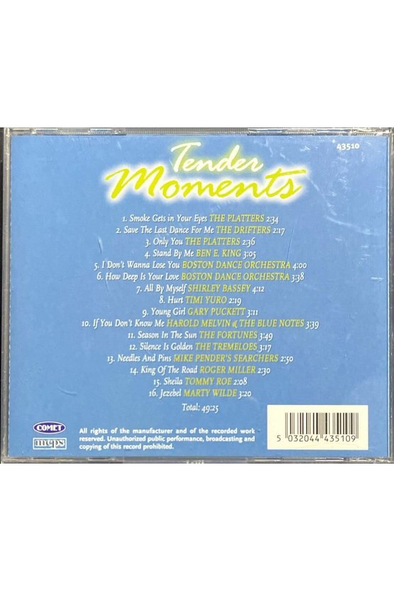 (Plak Değildir CD dir) CD Tender Moments CD