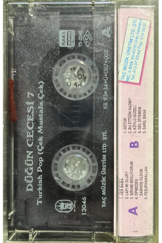 Kaset Düğün Gecesi 7 Türkish Pop Kaset