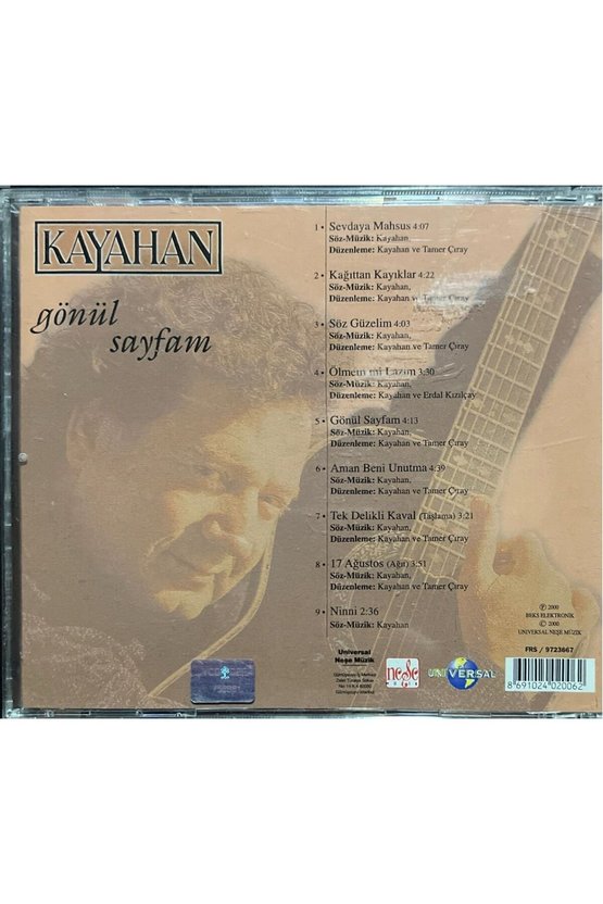 (Plak Değildir CD dir) CD Kayahan Gönül Sayfam CD