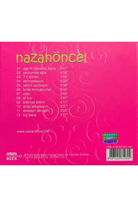 (Plak Değildir CD dir) CD Nazan Öncel 7n Bitirdin CD