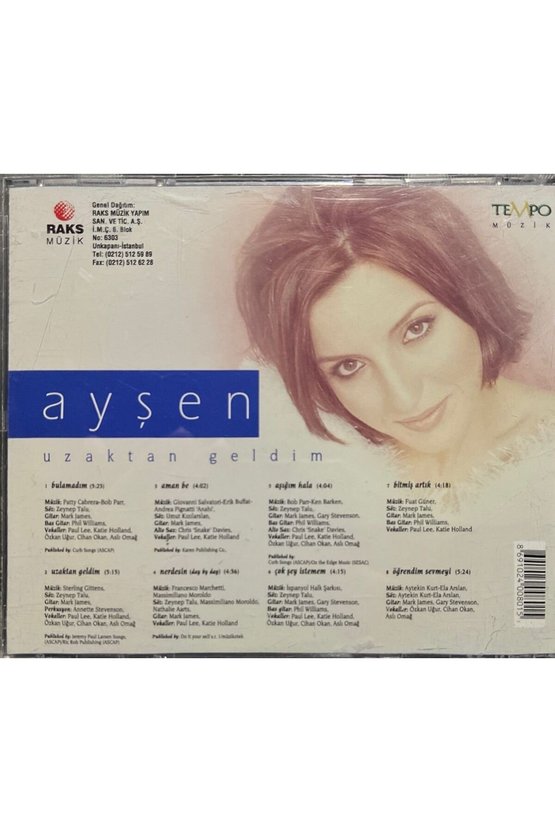 (Plak Değildir CD dir) CD Ayşen Uzaktan Geldim Sarı Bandrollü CD