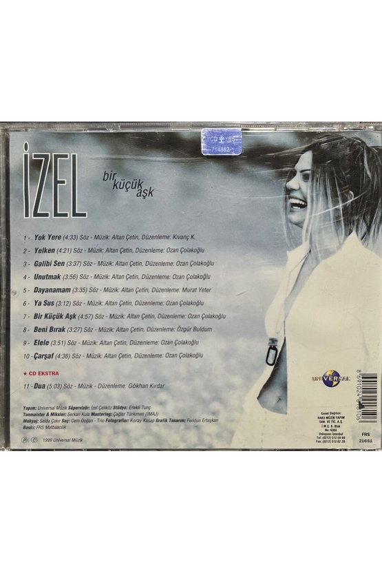 (Plak Değildir CD dir) CD İzel Bir Küçük Aşk CD