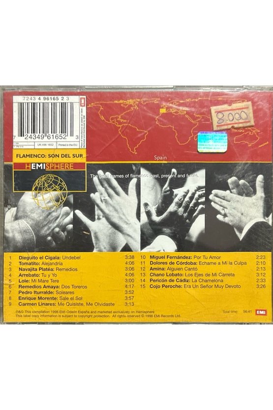 (Plak Değildir CD dir) CD Flamenco Son Del Sur CD