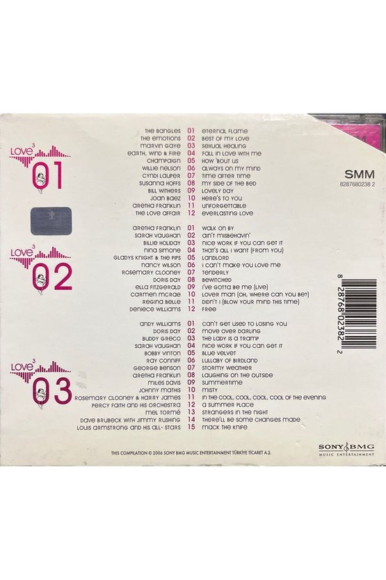 (Plak Değildir CD dir) CD Love 3 (Triple 3 CD) CD