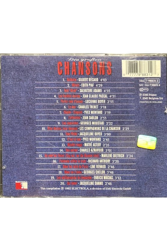 (Plak Değildir CD dir) CD Die Groben Chansons CD