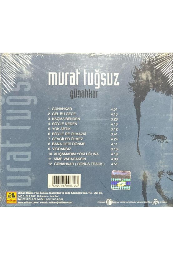 CD Murat Tuğsuz Günahkar Açılmamış Jelatininde CD