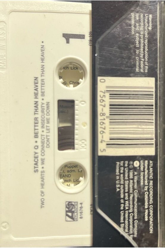 Kaset Stacey Q Bewtter Than Heaven Kaset
