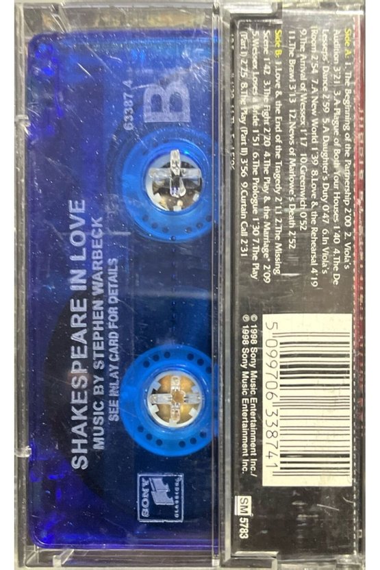 Kaset Shakespare In Love Soundtrack Kaset