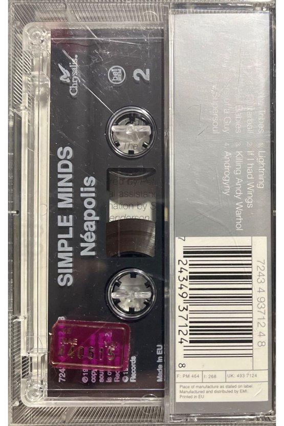 Kaset Simple Minds Neapolis Kaset