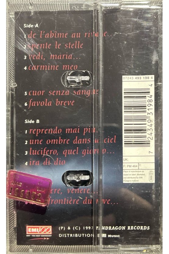 Kaset Emma Shapplin Carmine Meo Kaset