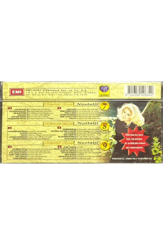 Kaset Muazzez Ersoy Nostalji 7-8-9 3 Kaset