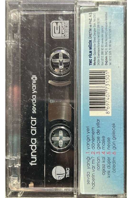 Kaset Funda Arar Sevda Yanığı Kaset Kaset