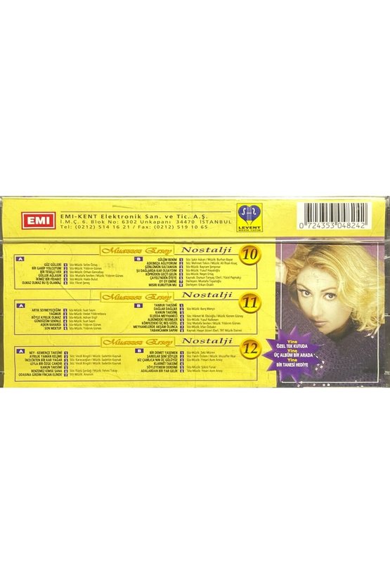 Kaset Muazzez Ersoy Nostalji 10-11-12 3 Kaset