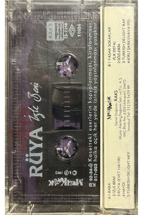 Kaset Rüya Çağla İşle Beni Kaset