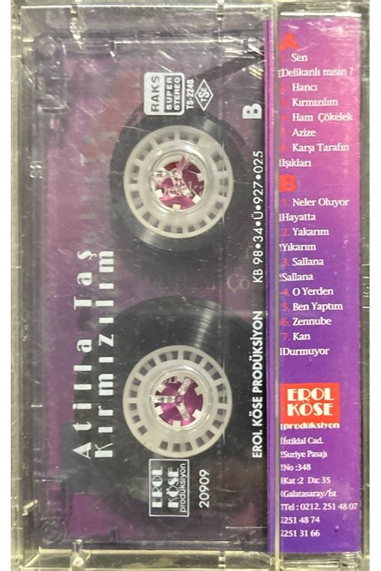 Kaset Atilla Taş Kırmızılım Kaset