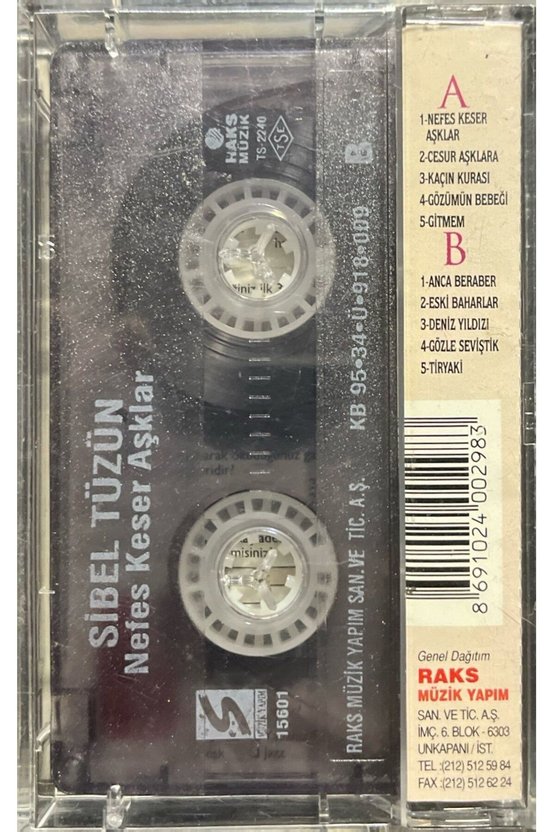 Kaset Sibel Tüzün Nefes Keser Aşklar Kaset