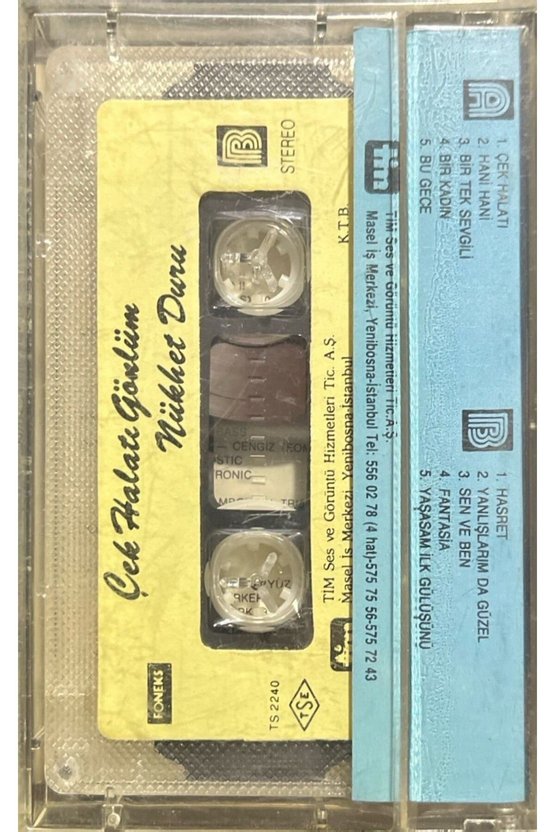 Kaset Nükhet Duru Çek Halatı Gönlüm Kaset