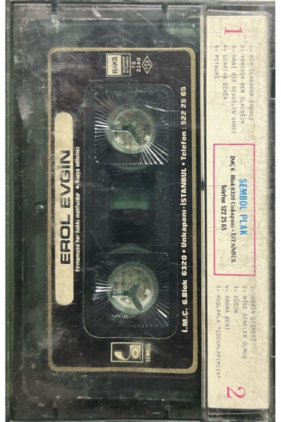 Kaset Erol Evgin Yeni Bir Gün Doğarken Kaset