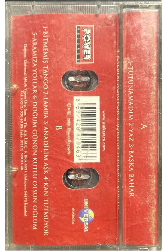 Kaset Işın Karaca Ana Dilim Aşk Kaset