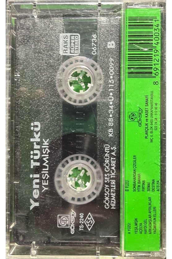 Kaset Yeni Türkü Yeşilmişik Kaset