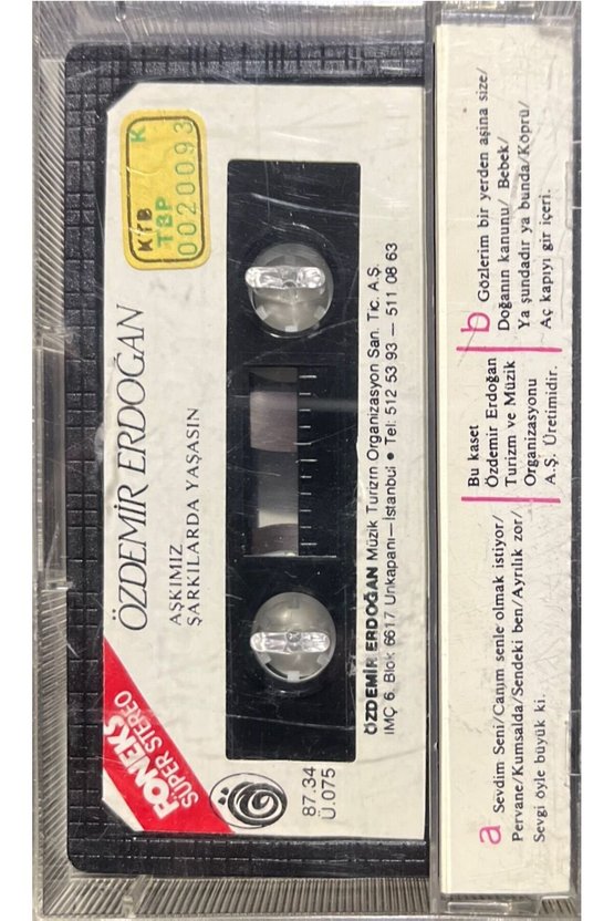Kaset Özdemir Erdoğan Aşkımız Şarkılarda Yaşasın Kaset