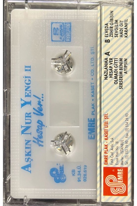 Kaset Aşkın Nur Yengi II Hesap Ver Kaset