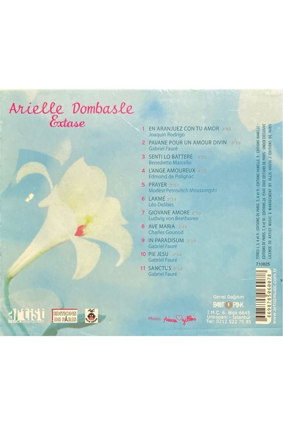 (Plak Değildir CD dir) CD Ariele Dombasle Extase CD