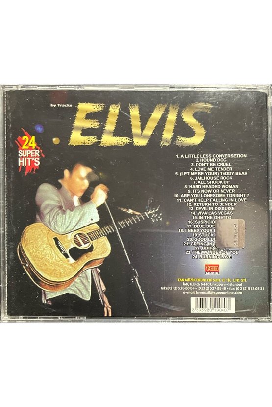 (Plak Değildir CD dir) CD Elvis Presley Elvis A Little Less Conversetion 24 Super Hits CD