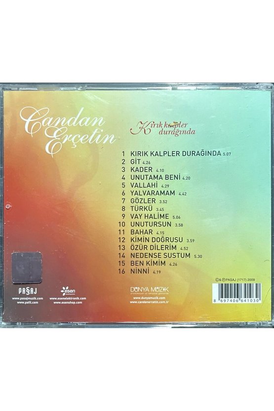 (Plak Değildir CD dir) CD Candan Erçetin Kırık Kalpler Durağında CD