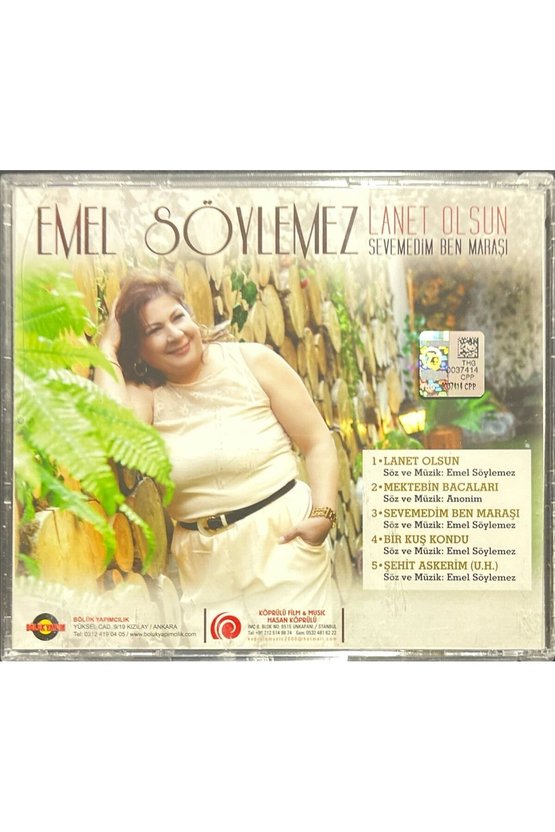 (Plak Değildir CD dir) CD Emel Söylemez Lanet Olsun Sevemedim Ben Maraşı CD