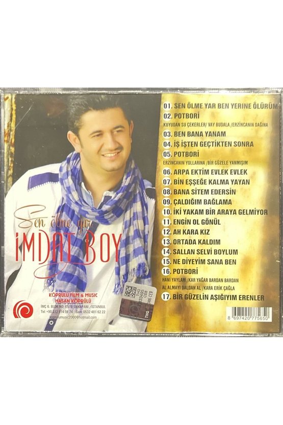 (Plak Değildir CD dir) CD İmdat Boy Sen Ölme Yar CD