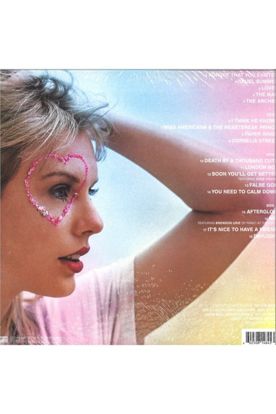 Taylor Swift Lover (Colored Vinyl) Double LP Plak