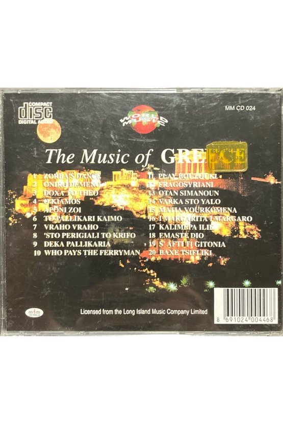 CD The Music Of Greece CD