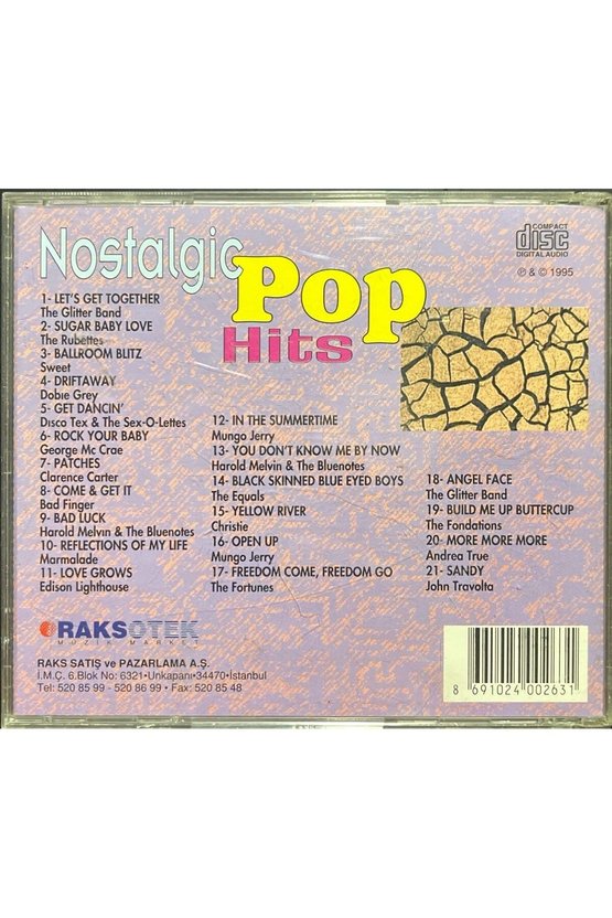 CD Nostalgic Pop Hits CD