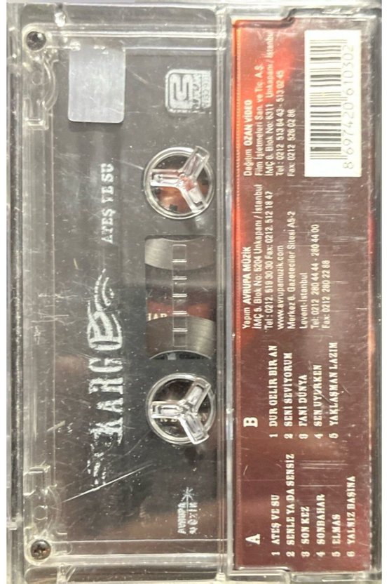 Kaset Kargo Ateş ve Su Kaset