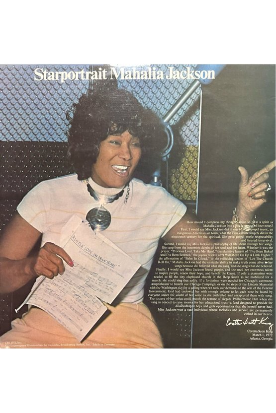 Mahalia Jackson Starportrait DoubleLP Plak