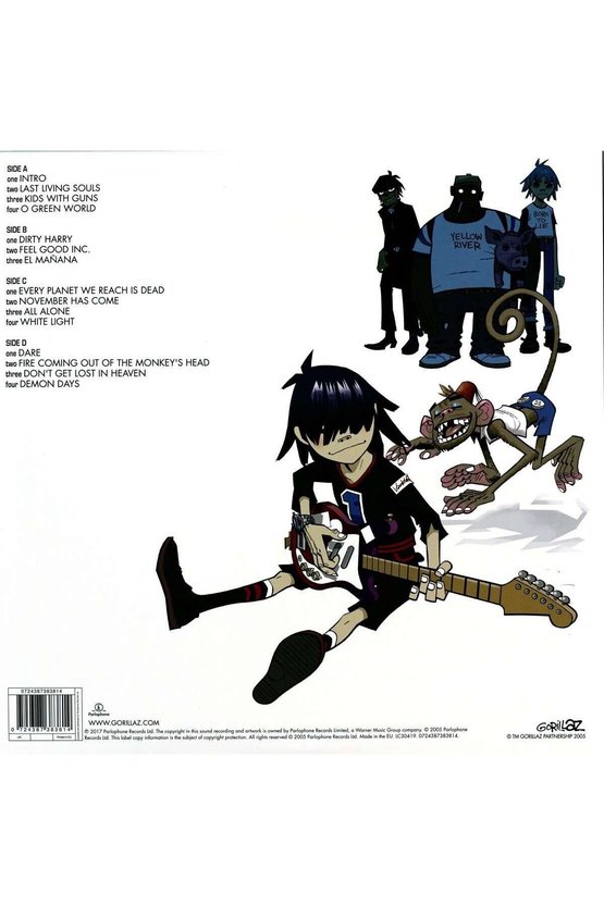 Gorillaz Demon Days Double LP Plak