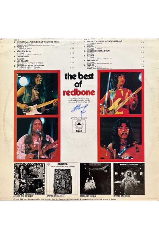 The Best Of Redbone LP Plak