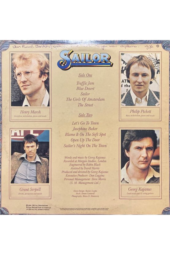 Sailor Sailor LP Plak