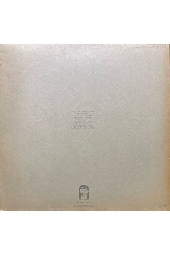 Angelo Branduardi La Pulce Dacqua Lp Plak