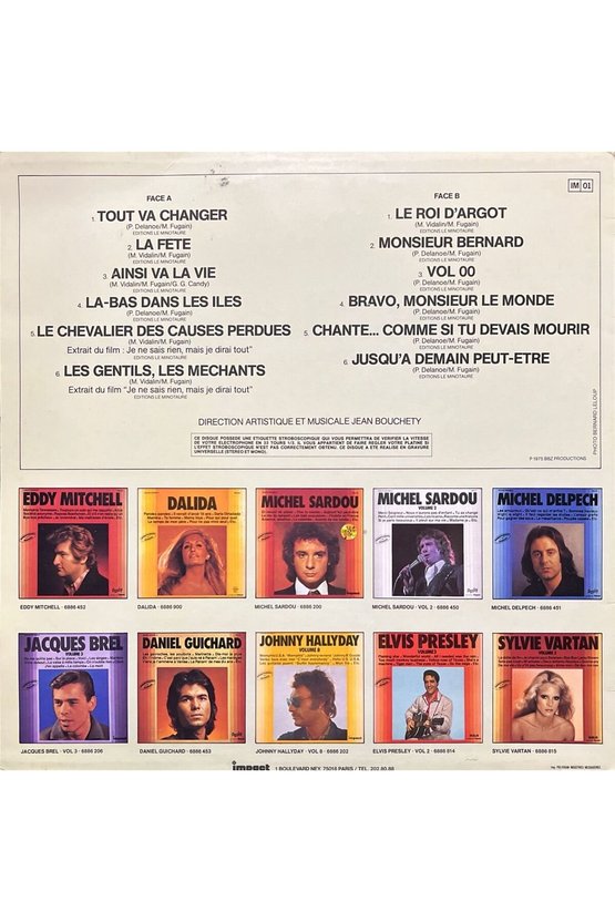 Michel Fugain Et Le Big Bazar Volume 1 LP Plak