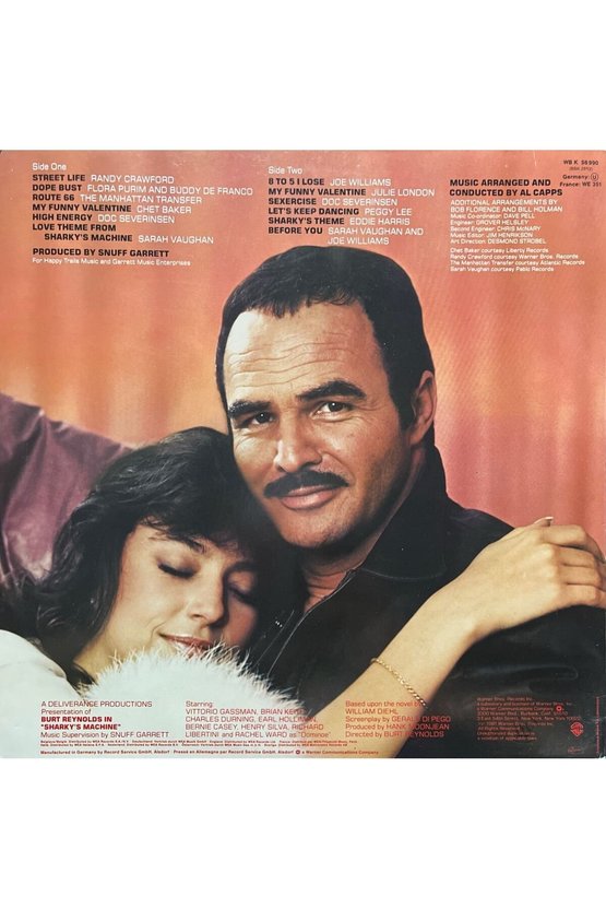 Burt Reynolds Sharkys Machine Soundtrack LP Plak