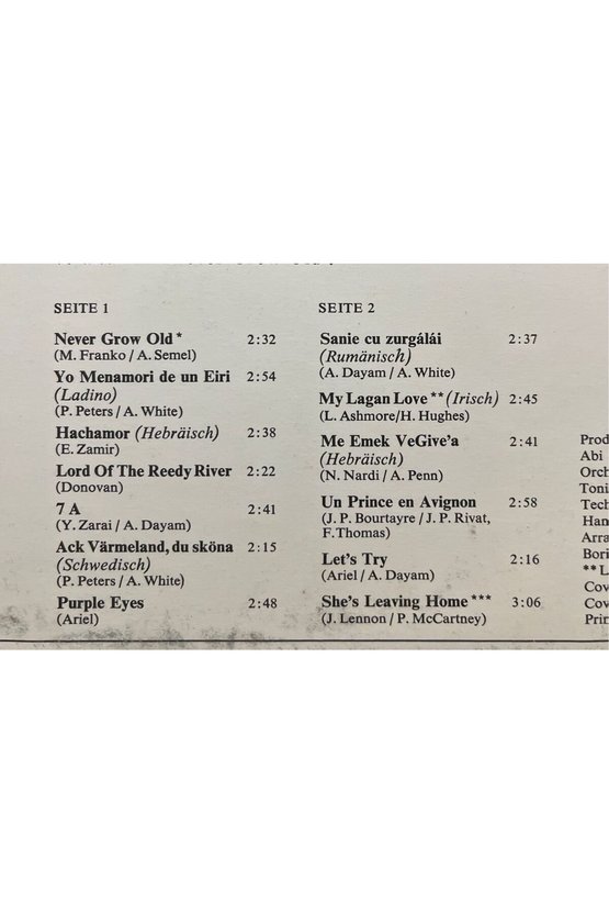 Esther & Abi Ofarim Up To Date LP Plak
