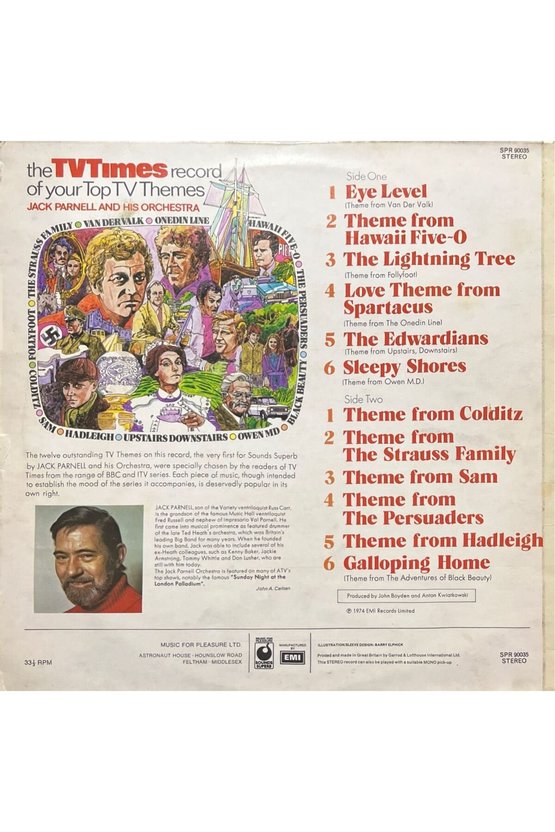 Top Tv Themes Soundtrack LP Plak